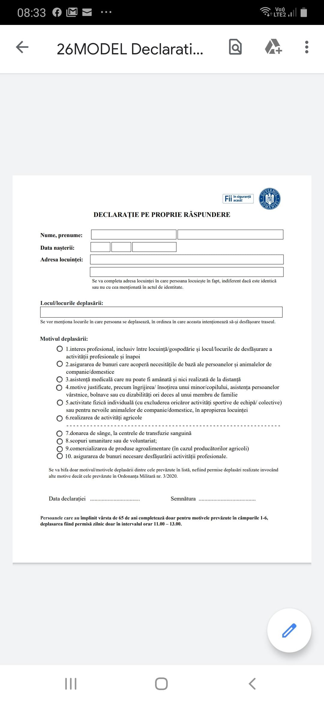 DeclaraÈ›iile Pe Propria RÄƒspundere Sunt Obligatorii È™i Pentru Un Drum PanÄƒ La Paine Sau PanÄƒ La Gunoi Gazetagalatiului