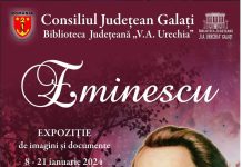 Expoziție ”Eminescu” la Biblioteca V. A. Urechia din Galați