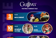 Început de primăvară cu spectacole pentru întreaga familie la Teatrul ”Gulliver”