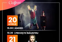 Spectacole pentru toate vârstele în acest weekend la Teatrul ”Gulliver”