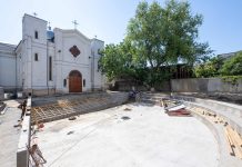 Lucrări avansate la Piațeta de la Biserica Greacă