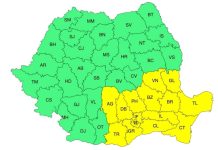 Avertizare meteo de ploi, vijelii și instabilitate atmosferică accentuată