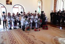 Colindători la Centrul eparhial al Arhiepiscopiei Dunării de Jos