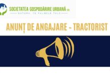 Gospodărire Urbană angajează tractorist