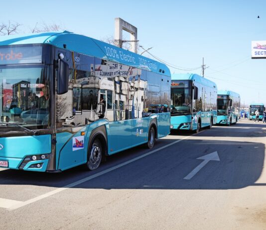 Noile autobuze electrice, în probe pe străzile Galațiului. Au început testele
