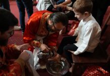 Rânduiala spălării picioarelor la Catedrala Arhiepiscopală