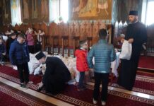 Implementarea programului social-filantropic „Ne înnoim de Sfintele Paşti” pentru copiii din familiile sinistrate