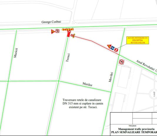 Restricții de trafic pe strada Tecuci