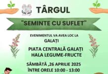 Târgul „Semințe cu Suflet”, în Piața Centrală din Galați