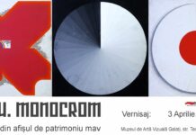 Eveniment cultural: Roșu. Monocrom-selecție din afișul de patrimoniu al Muzeului de Artă Vizuală