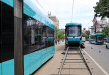Încă 10 tramvaie noi. Galațiul are acum o flotă întreagă de mijloace de transport moderne