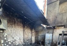 Incendiu de amploare la un supermarket din Galați