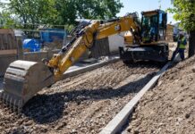 Modernizarea Bulevardului Coșbuc. Se lucrează la rețele și la trotuare