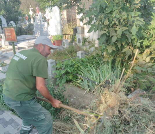 Gospodărire Urbană continuă campania de curățenie în cimitire