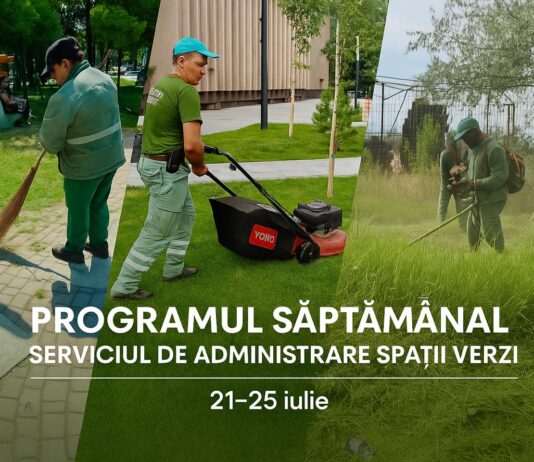 Program. Iată în ce zone va lucra Gospodărire Urbană, săptămâna aceasta, pentru întreținerea spațiilor verzi