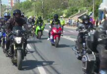 Paradă moto la Festivalul Danube Rock Revolution de la Galați