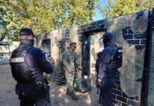 Exercițiu comun de antrenament al jandarmilor și infanteriștilor gălățeni