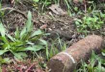 Proiectil de tun descoperit la Negrilești