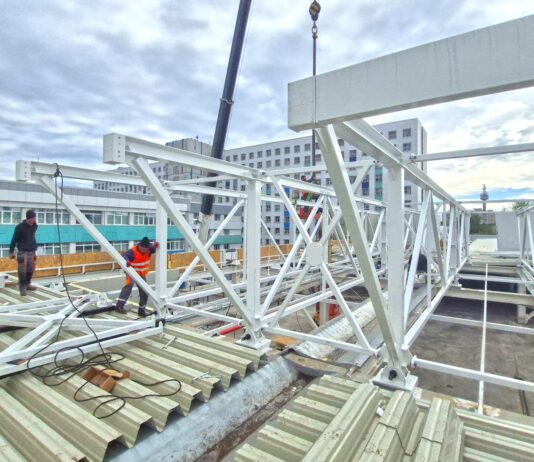 Heliportul SMURD de la Galați prinde contur. Elicopterele vor putea ateriza și noaptea