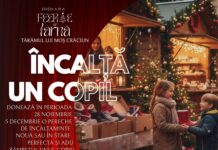 „Încalță și tu un copil”. Campania se derulează în Grădina Publică până pe data de 5 decembrie