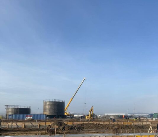 Avansează lucrările de construcție a fabricii de ulei din Zona Liberă Galați