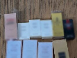 Parfumuri contrafăcute, confiscate de jandarmi