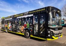 Autobuzul lui Moș Crăciun revine la Galați cu un traseu special, plin de magie