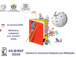 Biblioteca V. A. Urechia contribuie la promovarea personalităților gălățene pe Wikipedia
