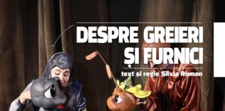 Spectacolul muzical ”Despre greieri și furnici” deschide programul din luna februarie la Teatrul ”Gulliver”