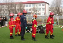 Exercițiu de intervenție ISU la Școala Gimnazială nr. 29