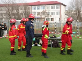 Exercițiu de intervenție ISU la Școala Gimnazială nr. 29