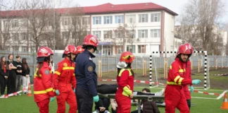 Exercițiu de intervenție ISU la Școala Gimnazială nr. 29