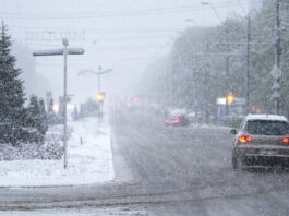 Cod galben de ninsori și viscol la Galați