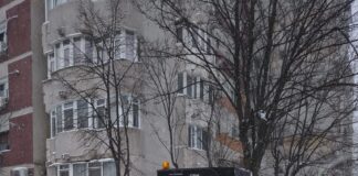 Deszăpezire îngreunată din cauza viscolului