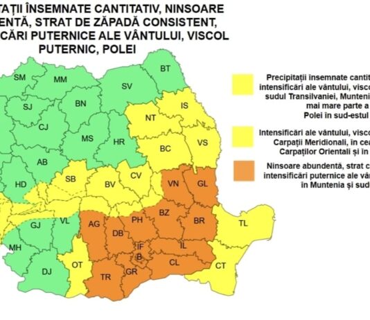 Avertizare meteo. Ecosal, pregătit să intervină cu utilaje pe străzile orașului