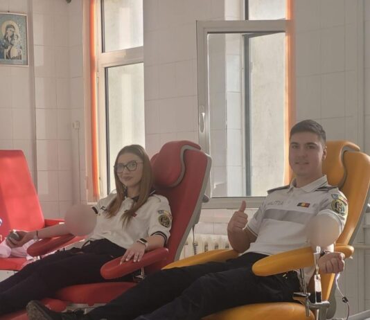 Polițiștii rutieri au donat sânge pentru ceu aflați în suferință