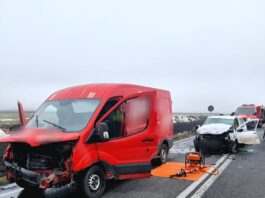 Accident pe DN2B. Un șofer din Galați a fost rănit grav