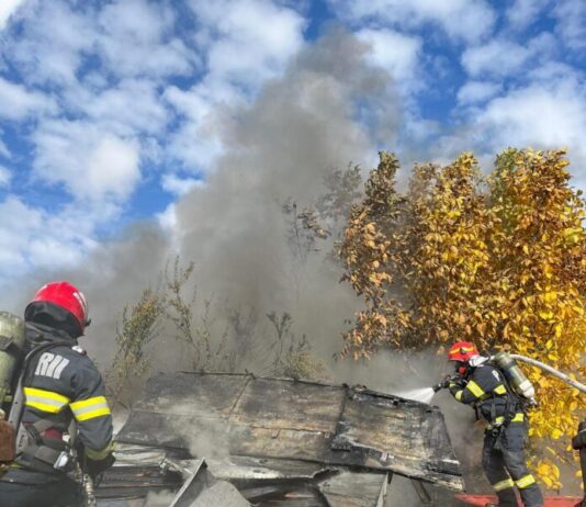 Incendiu la o spălătorie de pe Drumul de Centură