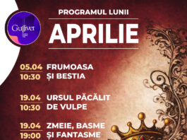 Luna aprilie debutează la Teatrul “Gulliver” cu o lecție de iubire autentică