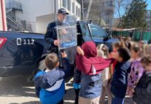 Întâlnire interactivă între jandarmi și elevii Școlii Gimnaziale nr. 17