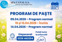 Sărbători. Casieriile Apă Canal, închise începând de mâine