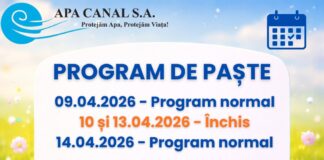 Sărbători. Casieriile Apă Canal, închise începând de mâine