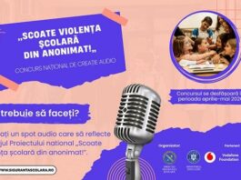 Concursul național de creație audio ,,Scoate violența școlară din anonimat”