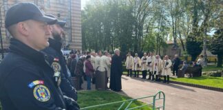 Hramul Catedralei „Sfântul Mare Mucenic Gheorghe” din Tecuci, desfășurat în condiții de siguranță