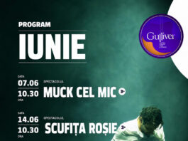 Spectacolele lunii iunie la Teatrul ”Gulliver”