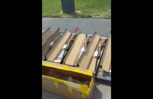 Arme de contrabandă confiscate de polițiști