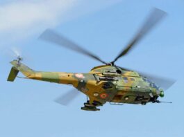 Elicoptere militare în spațiul aerian al județului Galați
