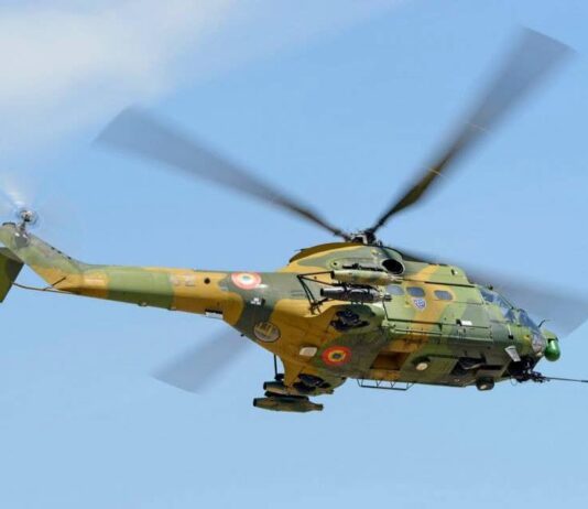 Elicoptere militare în spațiul aerian al județului Galați