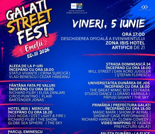 Galați StreetFest începe mâine! Iată ce vă oferă festivalul în acest an