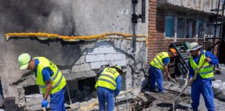 Ionuț Pucheanu: „Continuăm lucrările la blocul afectat de căderea dronei”